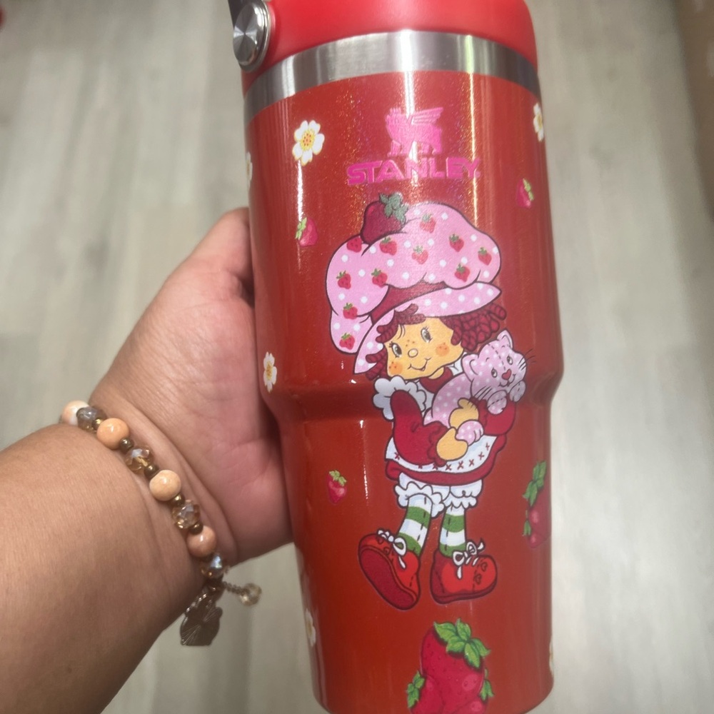 Stanley Red Kids Toy Tumbler with Strawberry Design